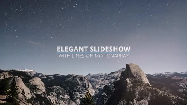 Elegant Slideshow With Lines: Premiere Pro Templates