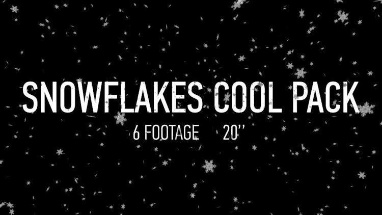 Snowflakes Pack: Stock Motion Graphics