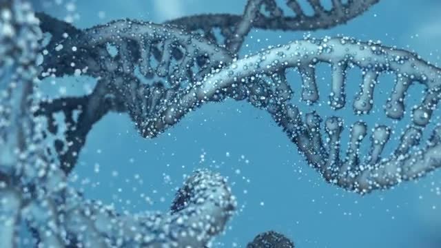 Looped DNA Chains: Stock Motion Graphics
