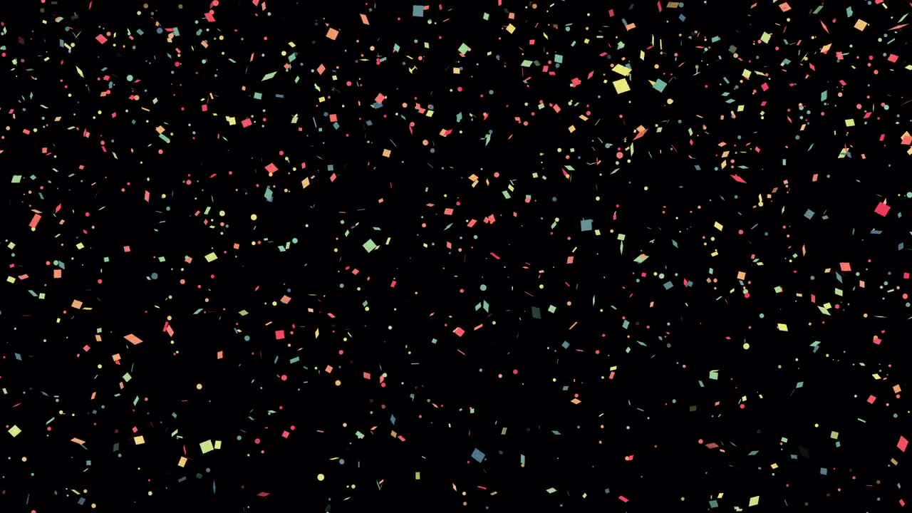 Multicolored Dropping Confetti Stock Motion Graphics Motion Array