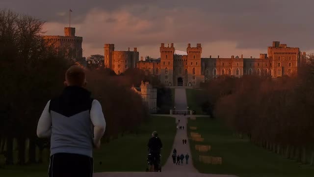 Jogging In The Windsor: Stock Video