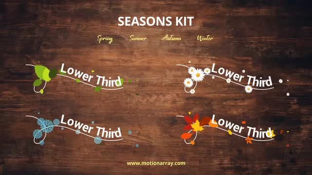 Seasons Kit: After Effects Templates