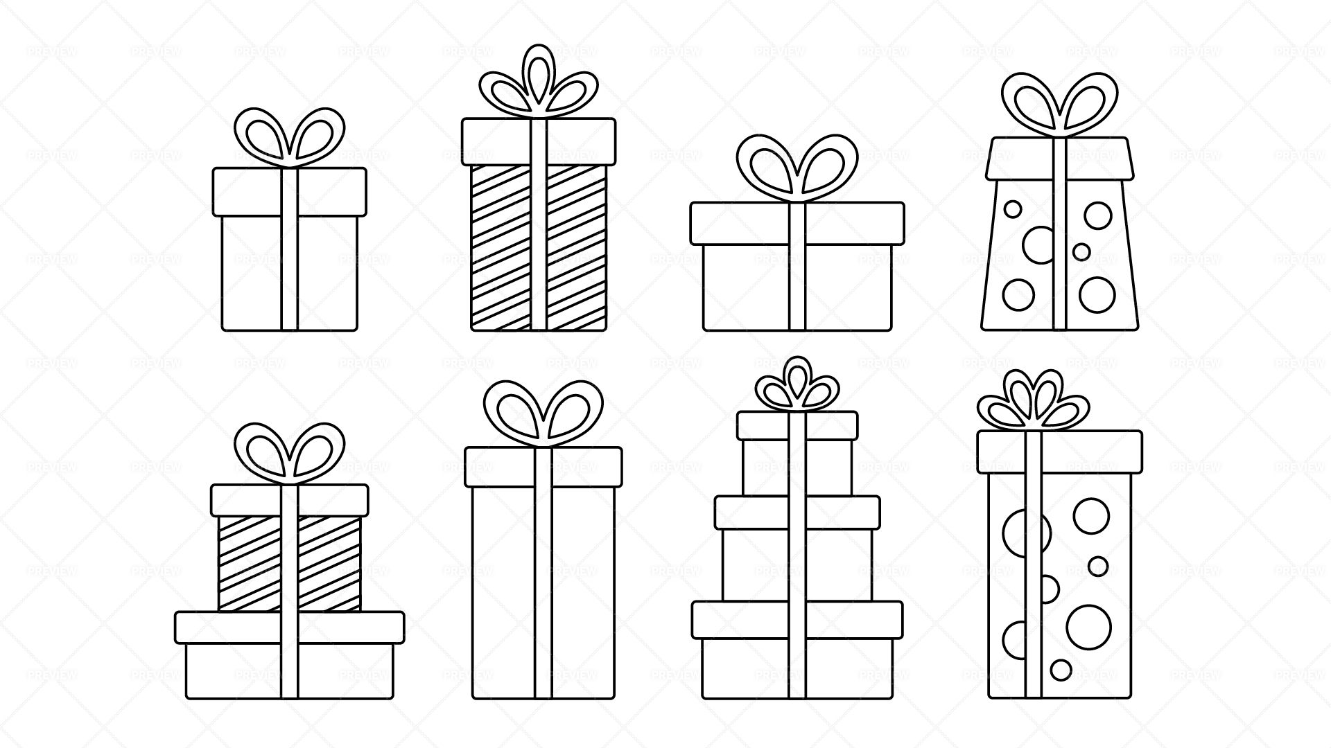Drawing Christmas Gift Box PNG Images | PSD Free Download - Pikbest