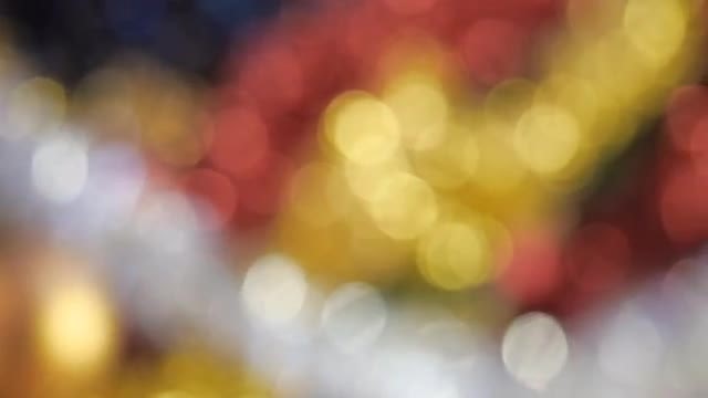 Christmas background with lights Christmas tree: Stock Video