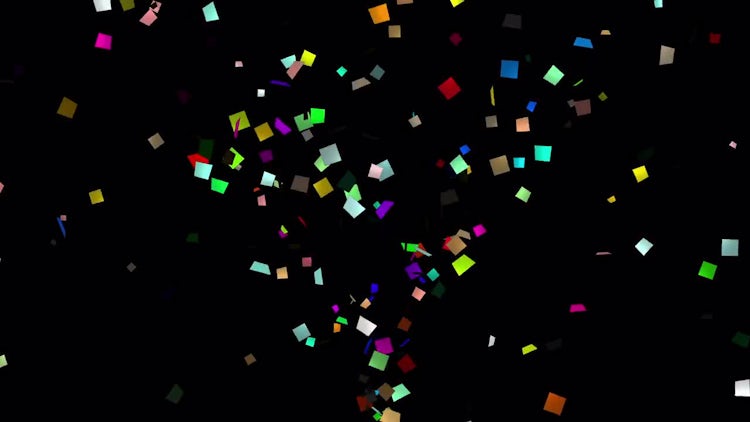 Confetti the bottom for Screen blending mode: Stock Motion Graphics