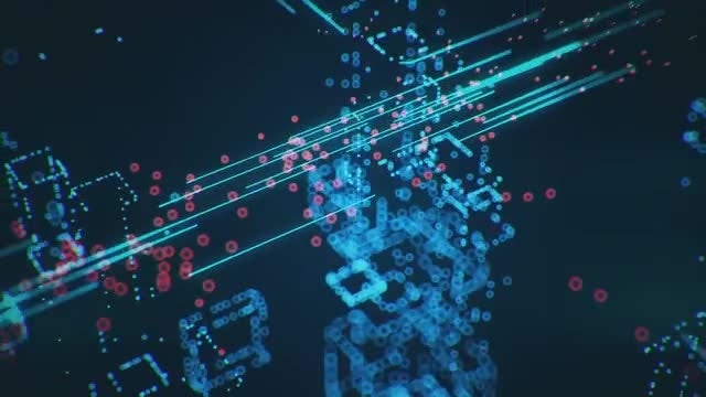 Busy Digital City: Stock Motion Graphics