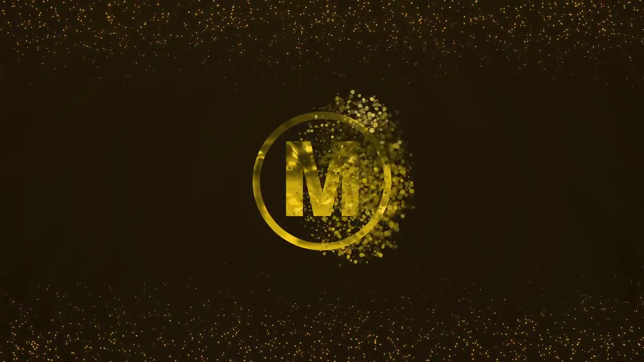 Gold Particles Logo Reveal After Effects Templates Motion Array