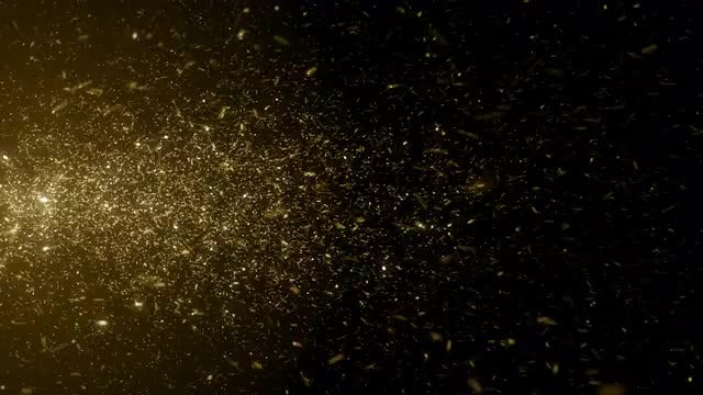Drifting Gold Particles Background Loop: Stock Motion Graphics