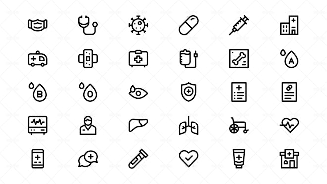 Healthcare Icons - Graphics 