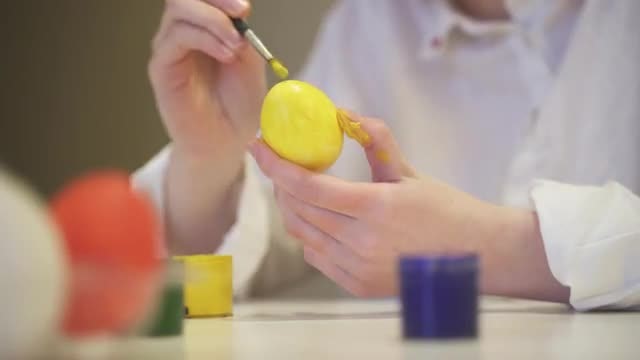 A Yellow Egg: Stock Video