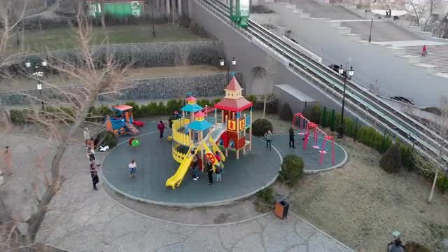 Children On The Playground: Stock Video