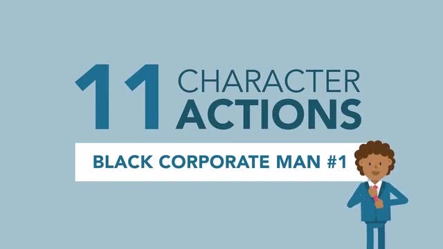 African-American Corporate Man Pack #1: Stock Motion Graphics