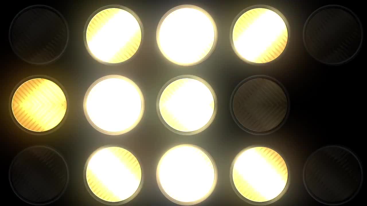 LED Light Bulbs Flashing Pack Stock Motion Graphics Motion Array