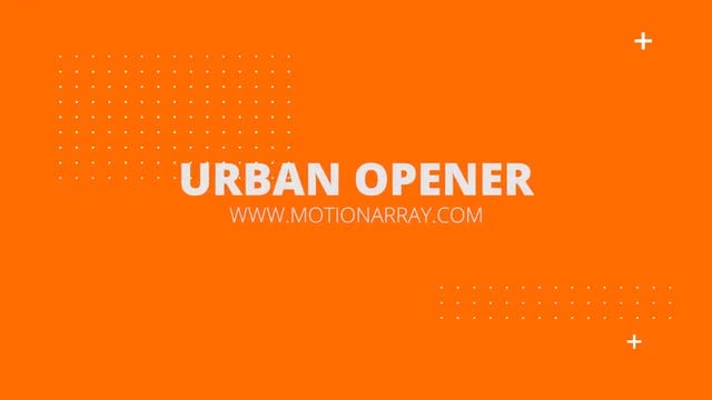 Urban Opener: Premiere Pro Templates