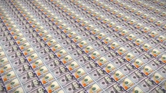 100 Dollar Bills Loop v3 : Motion Graphics