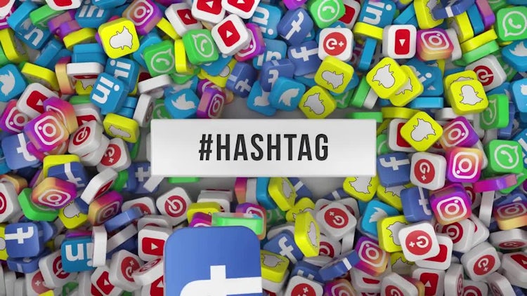 Social Media Hashtag Opener: After Effects Templates