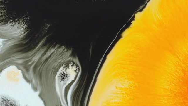 Black Yellow Ink Fill Pack: Stock Video