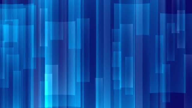 Rectangular Blue Lights 4K: Stock Motion Graphics