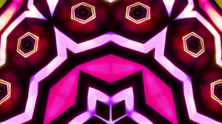 Bold Kaleido Color Shift Background: Stock Motion Graphics