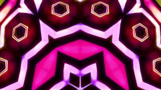 Bold Kaleido Color Shift Background: Stock Motion Graphics