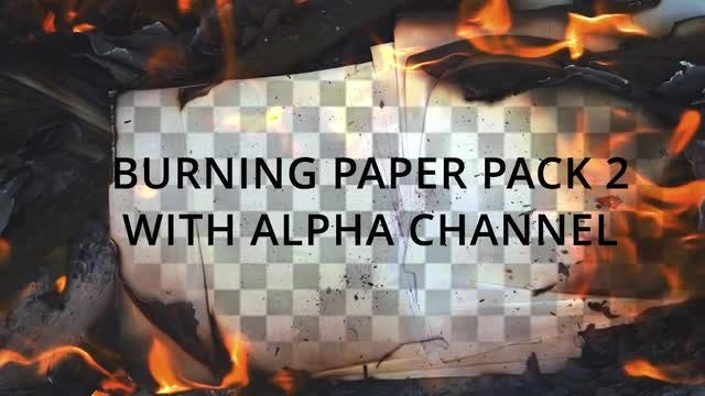 Burning Papper Pack 2: Stock Video