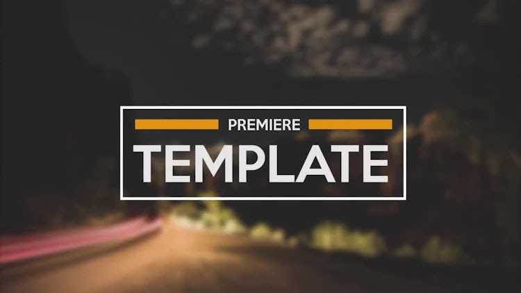 Adobe Premiere Pro Title Templates