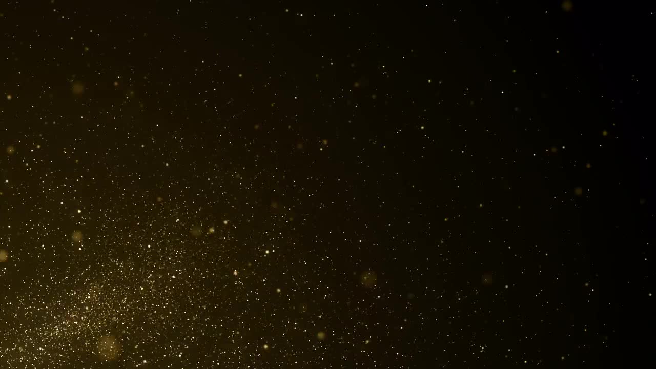 Gold Particles Blowing Away - Stock Motion Graphics | Motion Array