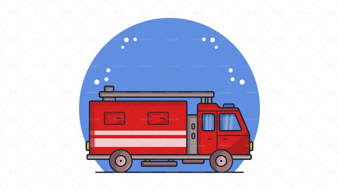 Fire truck Sticker