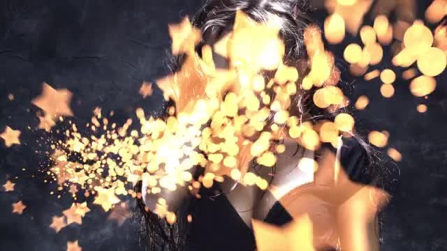 Shiny Particles Transition vol.2: Stock Motion Graphics