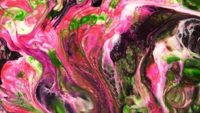 Colorful Ink Spread: Stock Video