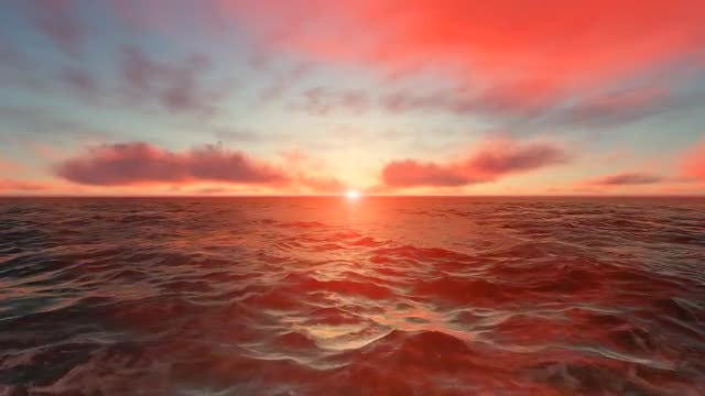 Ocean Sunset: Stock Motion Graphics