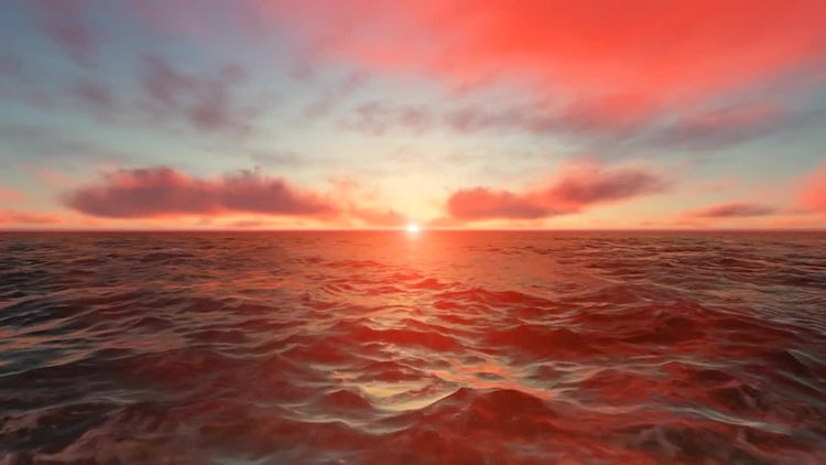 Ocean Sunset: Stock Motion Graphics
