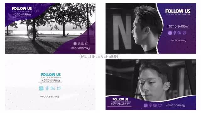 Social Outro Pack: After Effects Templates