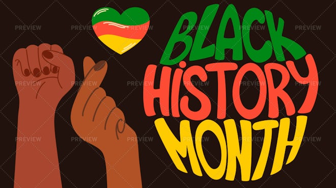 Black History Month Illustrated Banner - Graphics