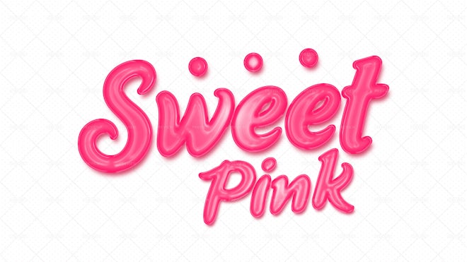 Sweet Pink Text Effect - Graphics | Motion Array