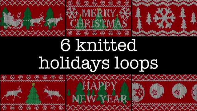 Knitted Holidays Loops Pack: Stock Motion Graphics