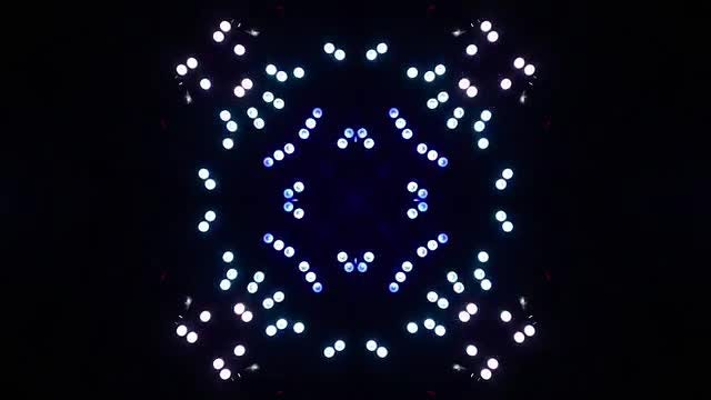 2 LED Shapes Kaleida: Stock Motion Graphics