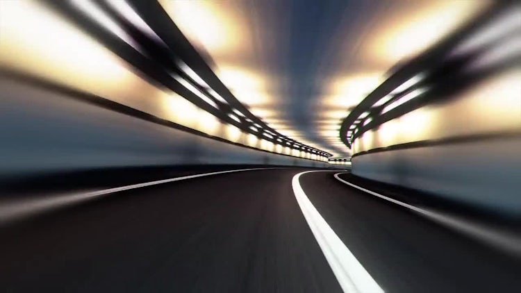 Abstract Speed Highway Road Tunnel 06 - Stock Motion  