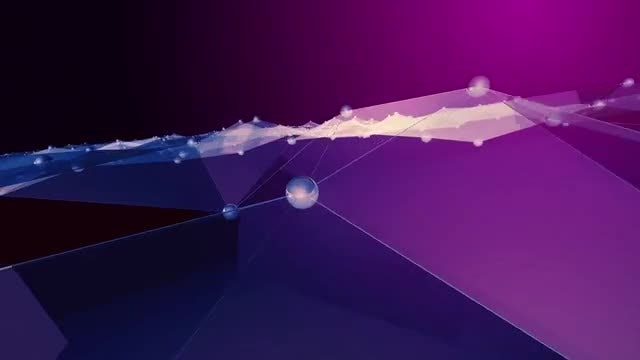 Abstract Polygon waves dolly: Stock Motion Graphics