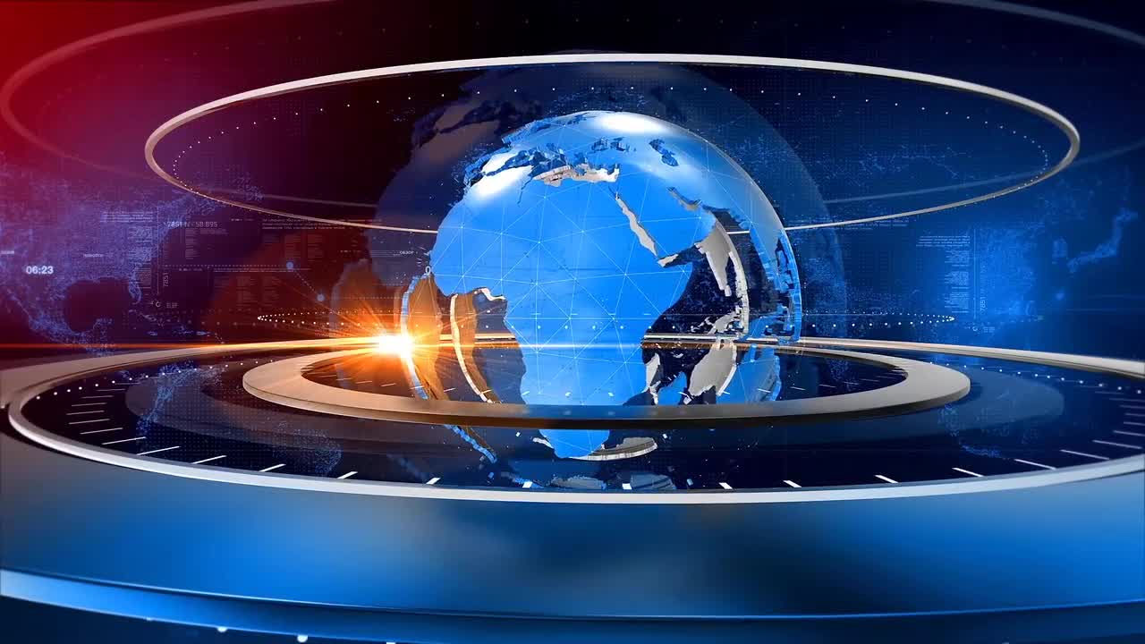 Earth-Rings News Background - Stock Motion Graphics | Motion Array