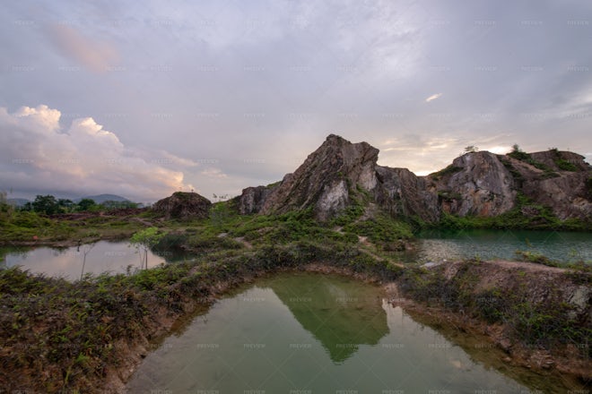 Reflection Of Frog Hill - Stock Photos | Motion Array