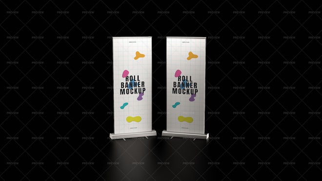 Roll-up Banners Mockup - Graphics | Motion Array