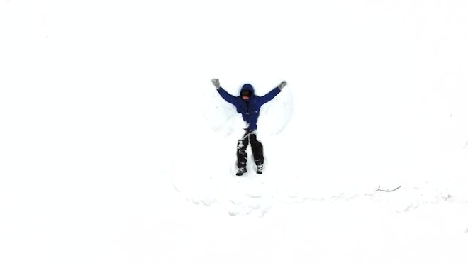 Making Snow Angels GIFs