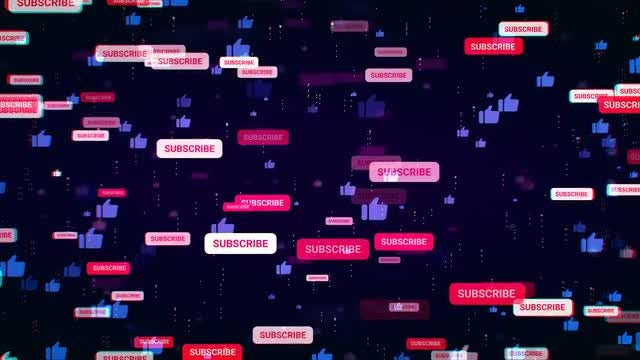 Youtube Subscribe Background: Stock Motion Graphics