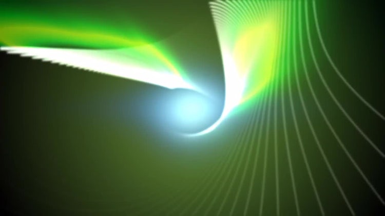 Green Swirling Lines: Stock Motion Graphics