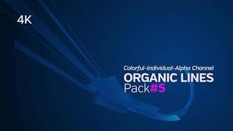 4K Colorful Striped Lines - Pack 5: Motion Graphics