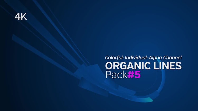 4K Colorful Striped Lines - Pack 5: Motion Graphics