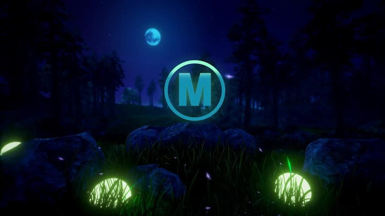 Epic Natural Logo In The Night: After Effects Templates