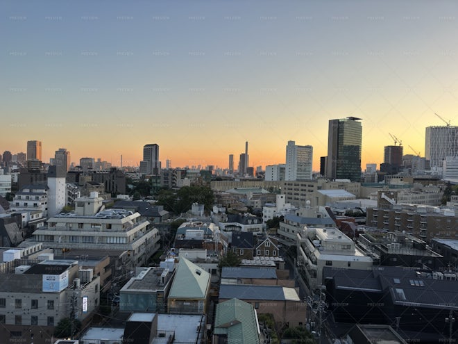 Tokyo Japan, Downtown City At Sunset - Stock Photos | Motion Array