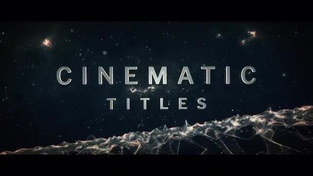 Cinematic Titles: After Effects Templates